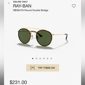 RAY-BAN RB3647N Round Double Bridge
